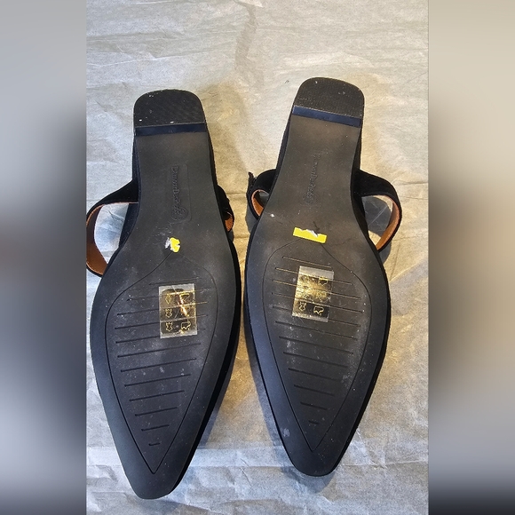 L'Amour Womens Baruk Black Suede Mules Size  7 - Picture 5 of 8